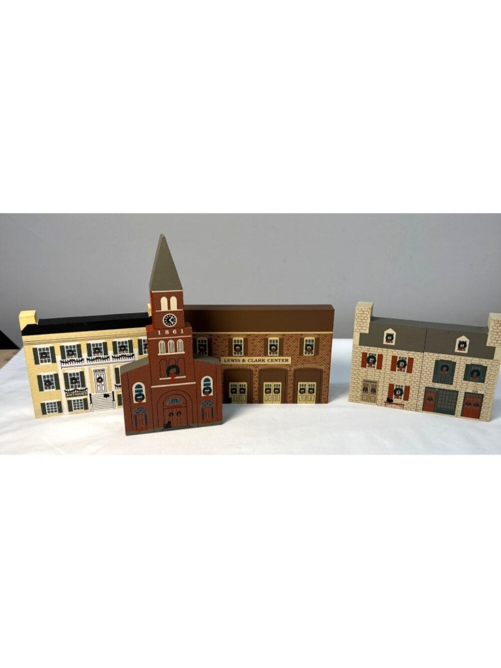 The Cats Meow 1993 St. Charles Christmas Series Collectible Village Houses  4 Pc